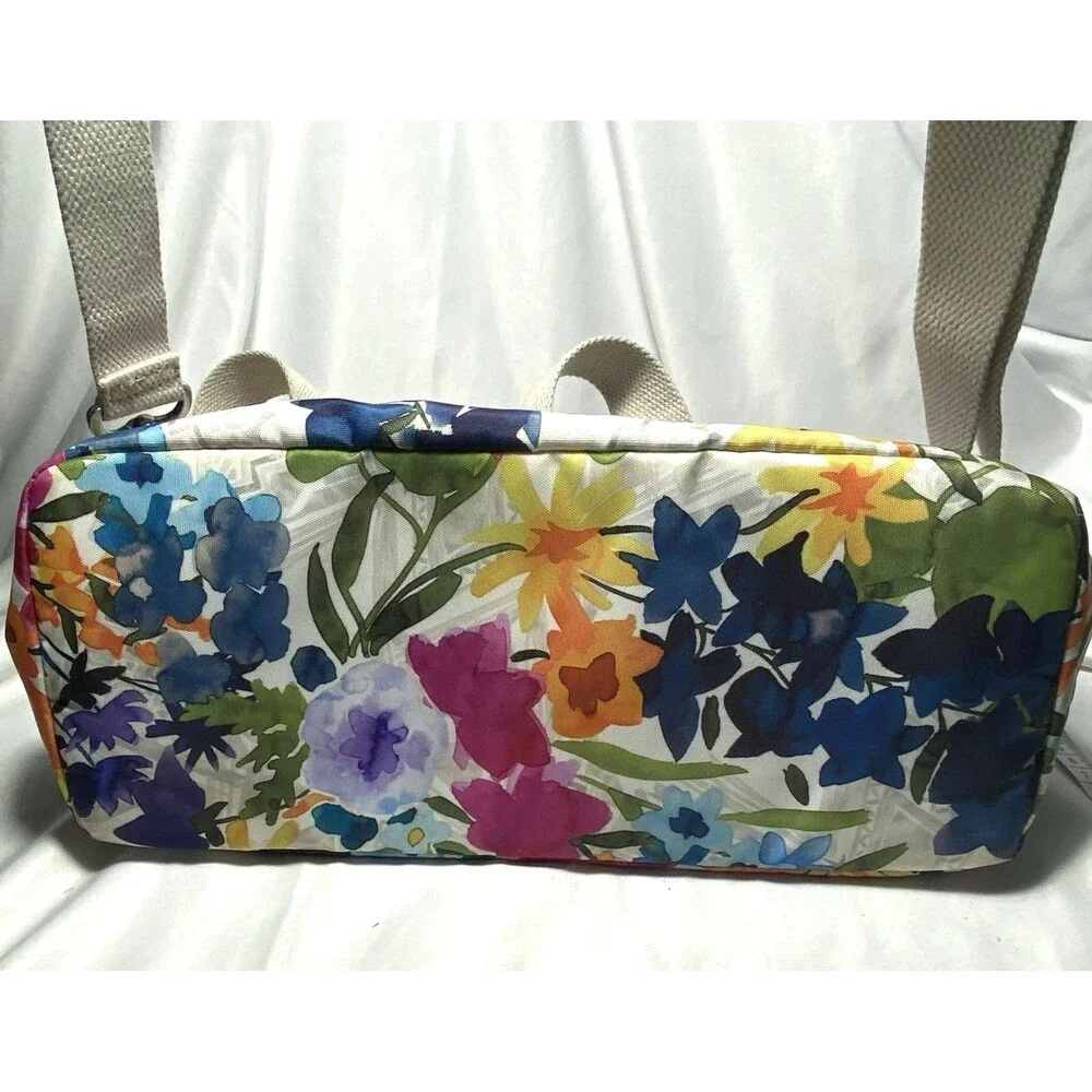 Kipling Felicity Floral Shoulder Bag Power Crossbody Monkey Charm 14x10x6